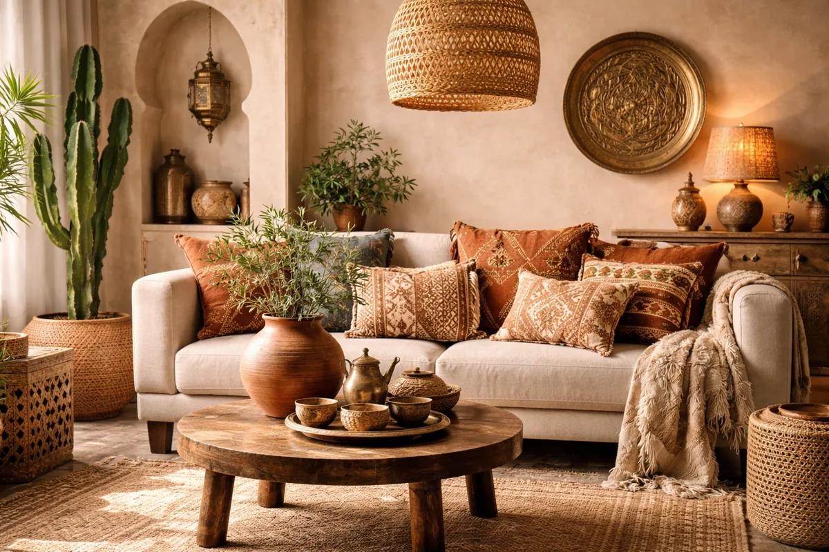 Comment utiliser l'artisanat marocain pour créer une décoration intérieure chaleureuse