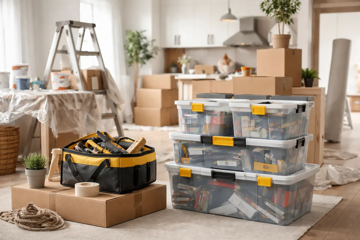 Comment bien organiser le rangement pendant une rénovation de maison