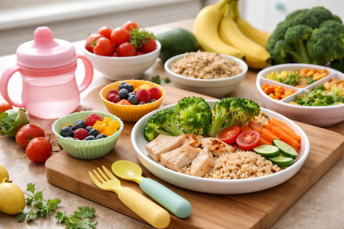 Comment préparer des repas sains pour les enfants en bas âge