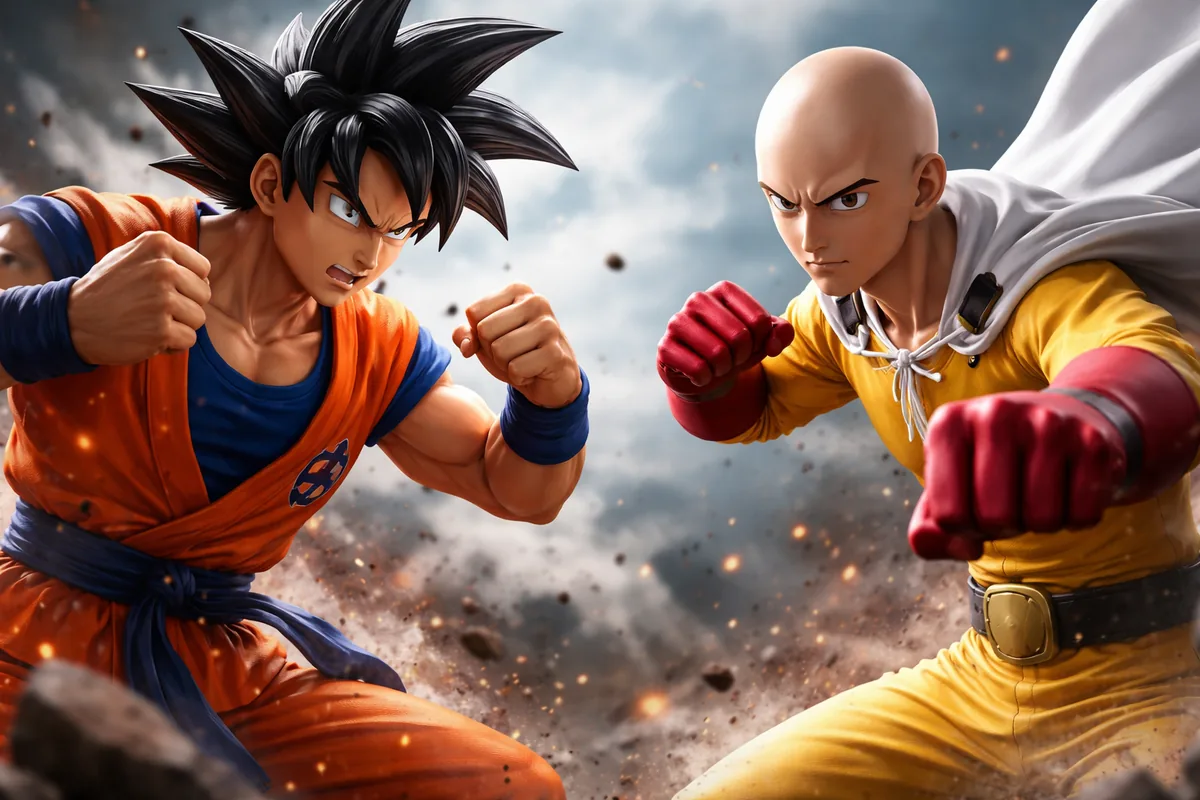 Quels sont les styles de combat de Goku et Saitama dans les animes ?