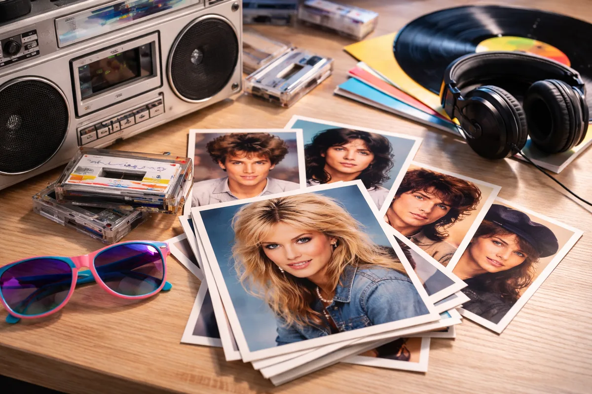 Quel est l'impact de la pop française des années 80 sur les portraits de stars